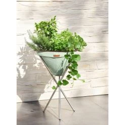 Großhandel 😉 Greemotion Tripott Mit Aluminiumgestell, Braun Eloxiert, Dreibeinig, Herausnehmbarer Vlies-Pflanzbeutel, 50 X 45 X 78 Cm, Ca. 12 L Volumen, Moosgrün 💯 -Günstiges Greemotion Geschäft unnamed file 1032