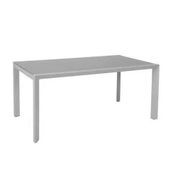 Blitzangebot 😀 Gartentisch Stockholm Greemotion Alu Weiß / Glas 210x100cm 😀