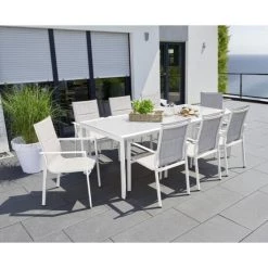 Blitzangebot 😀 Gartentisch Stockholm Greemotion Alu Weiß / Glas 210x100cm 😀 -Günstiges Greemotion Geschäft unnamed file 1039