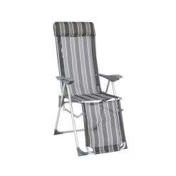 Am billigsten ✨ Gartenliege / Relaxliege Texel Greemotion Alu Grau Gestreift 🤩