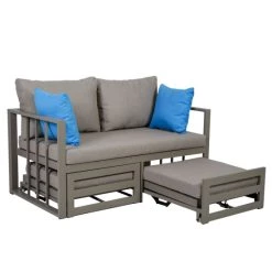 Schlussverkauf ✔️ Greemotion Sofa Nassau, Alu, Beige ⭐