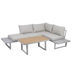 Auslauf 🌟 Greemotion Lounge-Set Aruba, Alu, Grau 🤩