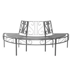 Beste Bewertungen von 👍 Greemotion Baumbank Toulouse 195x100x83cm Streckmetall Eisengrau 👏