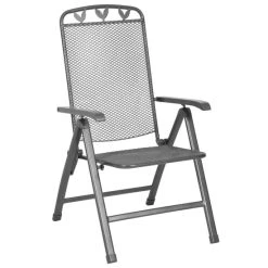 Schlussverkauf 😉 Greemotion Klappsessel Klappstuhl Toulouse 58 X 108 X 64 Cm Grau Metall 🧨