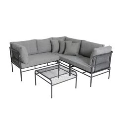 Beste Bewertungen von ⭐ Gartenmöbel Lounge Set Toulouse Greemotion Streckmetall Eisengrau 💯