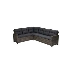 Bester Verkauf 🎉 Greemotion Lounge Set Tessin, PE-Geflecht 5-teilig Grau Kunststoff 😉 -Günstiges Greemotion Geschäft unnamed file 322