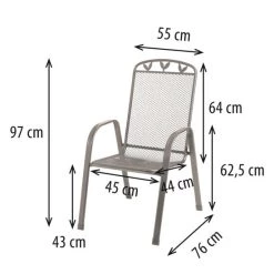 Bestes Angebot ✨ Greemotion Gartenstuhl 6er Set Toulouse Grau Metall 😉 -Günstiges Greemotion Geschäft unnamed file 40