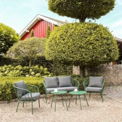 Großhandel 🧨 Greemotion Lounge-Set Nizza Stahl, Grün ⌛ -Günstiges Greemotion Geschäft unnamed file 403