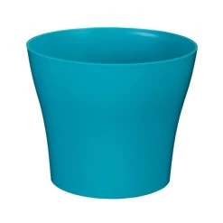 Schlussverkauf 🔔 Greemotion Übertopf Tulipan Aus Kunststoff, Rund, Ø 24 Cm In Türkis 🎉