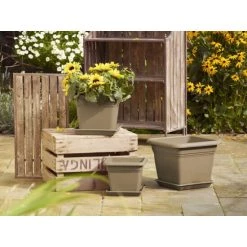 Bestes Angebot ⭐ Pflanzkübel Pia Taupe 23 X 23cm 🧨