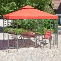 Bester Verkauf 🤩 Greemotion Pavillon Livorno 3x3m Eisengrau/terra ⌛ -Günstiges Greemotion Geschäft unnamed file 582