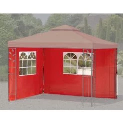 Budget 🔥 Greemotion Seitenteile Für Pavillon Livorno Terra 2er-Set 3x2m Mit Fenster ✔️