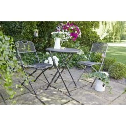 Auslauf 🔥 Greemotion Balkon-Set Balkonset Estera Grau Metall 🎉 -Günstiges Greemotion Geschäft unnamed file 677