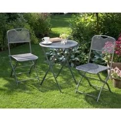 Auslauf 🔥 Greemotion Balkon-Set Balkonset Estera Grau Metall 🎉 -Günstiges Greemotion Geschäft unnamed file 678