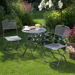 Auslauf 🔥 Greemotion Balkon-Set Balkonset Estera Grau Metall 🎉 -Günstiges Greemotion Geschäft unnamed file 679