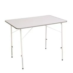Brandneu 😉 Campingtisch / Klapptisch Greemotion Stahl 100x67cm Silber/weiß 🔔