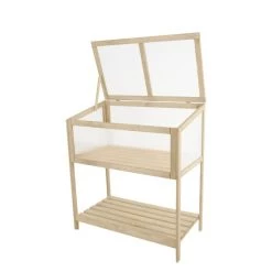 Angebote 😉 Greemotion Hochbeet-Gewächshaus, Kieferholz, 89 X 49 X H101 Cm, M. Deckel (lichtdurchlässig/3-stufig Einstellbar), Mit Extra Ablage, Schädlingsschutz 🌟 -Günstiges Greemotion Geschäft unnamed file 739