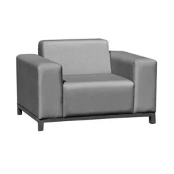 Budget 😀 Greemotion Sessel Dallas Zum Gleichnamigen Soft Loung Set, 105 X 64 X 82 Cm, Witterungsbeständig, Aluminiumgestell/Textilene, Bis 110 Kg, In Grau 🔔