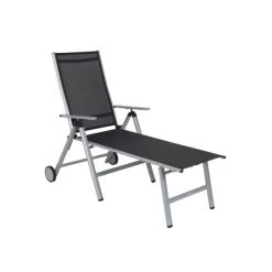 Großhandel ⌛ Greemotion Gartenliege Rollliege Monza Comfort Ca.77 X 118 X 152 Cm Silberfarben Aluminium 🎉