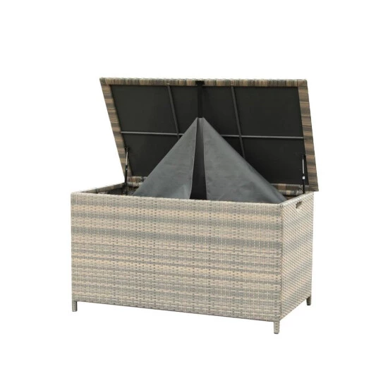 Bestes Angebot ⭐ Greemotion Auflagenbox / XXL Kissenbox Manila Polyrattan Grau 134x79x75cm ✔️ 6 Bestes Angebot ⭐ Greemotion Auflagenbox / XXL Kissenbox Manila Polyrattan Grau 134x79x75cm ✔️ – Bild 4