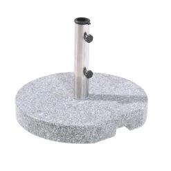 Am billigsten 🛒 Greemotion Schirmständer Granit, Rund, 25 Kg Runder Schirmständer Mit Edelstahlrohr 😀
