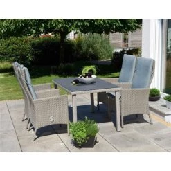 Bester Verkauf 😀 Gartensessel / Gartenstuhl Malmö Greemotion Polyrattan Grau ⌛ -Günstiges Greemotion Geschäft unnamed file 966